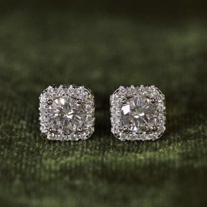 Shiny Square Sand Earrings