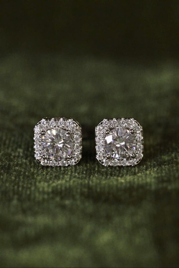 Shiny Square Sand Earrings