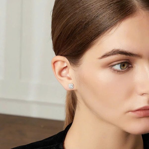 Shiny Square Sand Earrings - Image 4
