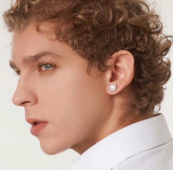 Shiny Square Sand Earrings - Image 5